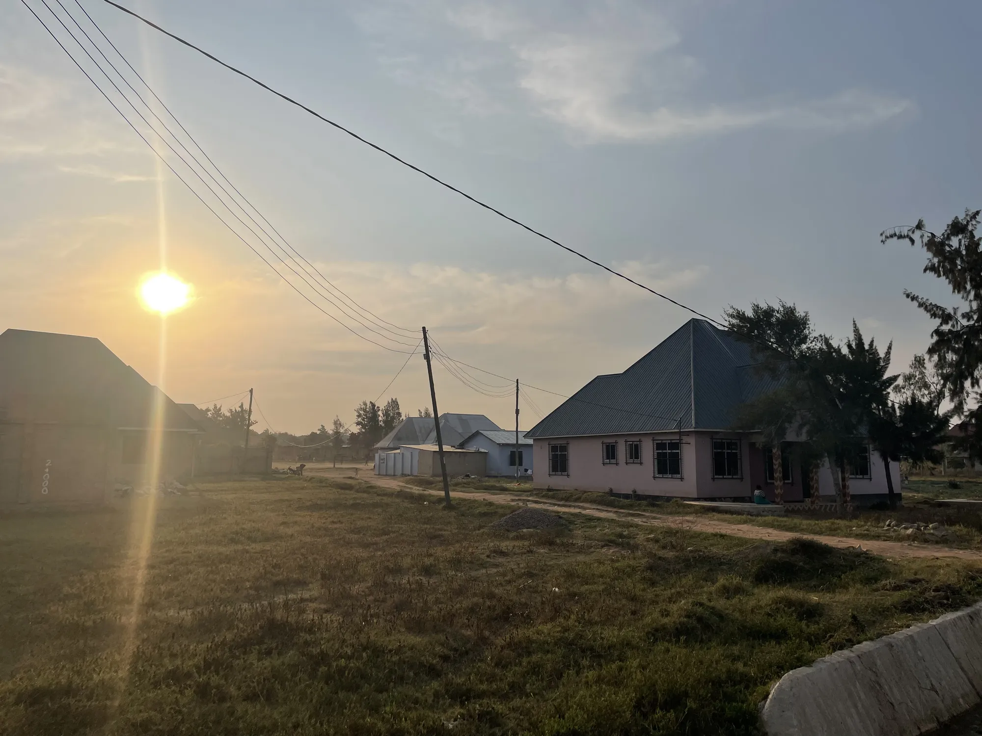 Watoto Wa Africa, viewed from the road at sunset