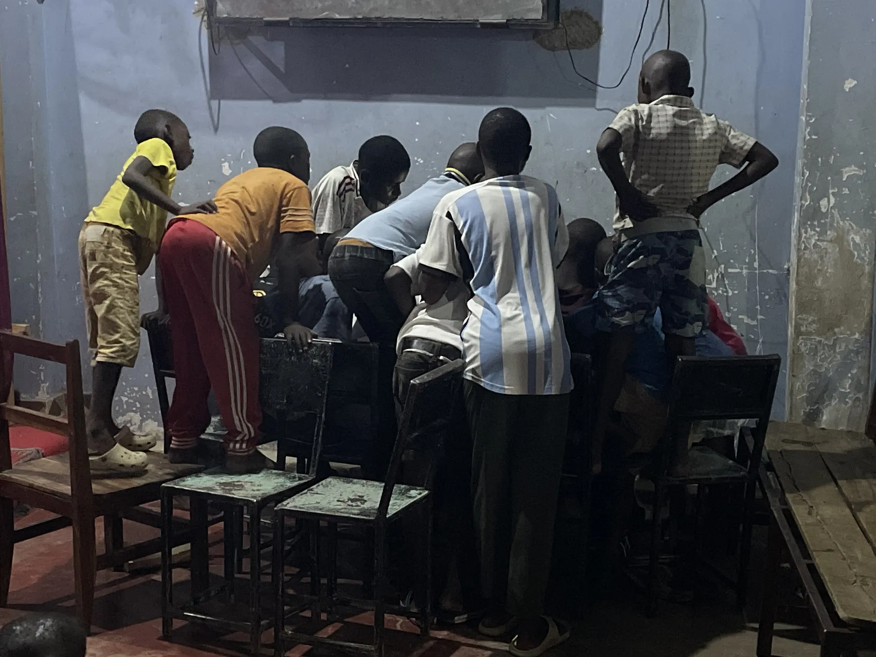 Screen time — cartoons and games at Watoto Wa Africa
