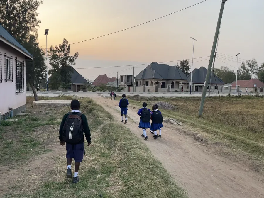 The walk to school at Watoto Wa Africa